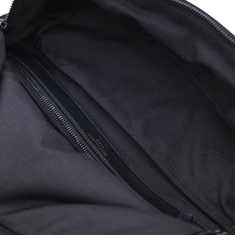 Saint Laurent 聖羅蘭 Bodybag 黑色 漆皮機能 腰包 胸包-15