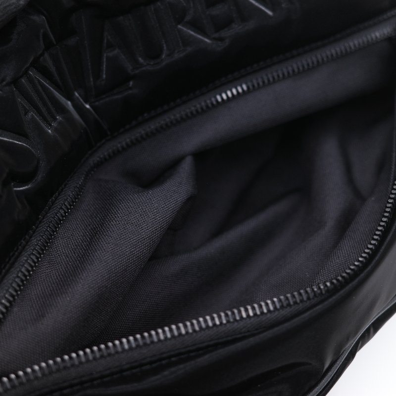 Saint Laurent 聖羅蘭 Bodybag 黑色 漆皮機能 腰包 胸包-18