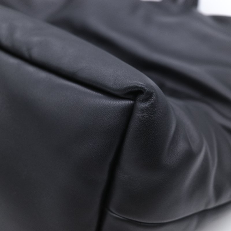 Saint Laurent 聖羅蘭 Puffer logo 黑色 壓花羊皮 托特包 肩背包-15