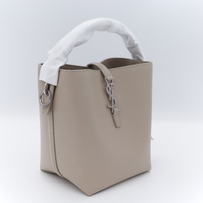 Saint Laurent 聖羅蘭 Le 37 米色 Queens 小牛皮 小型水桶包-2