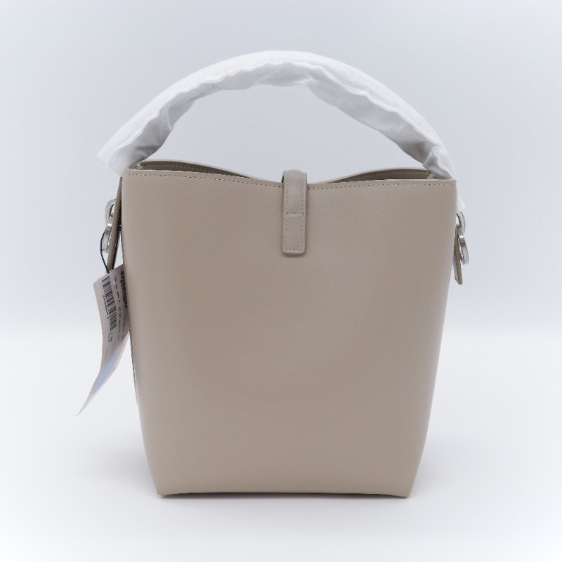 Saint Laurent 聖羅蘭 Le 37 米色 Queens 小牛皮 小型水桶包-5