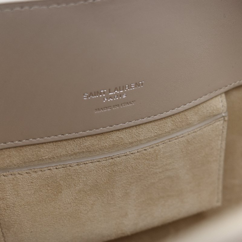 Saint Laurent 聖羅蘭 Le 37 米色 Queens 小牛皮 小型水桶包-17