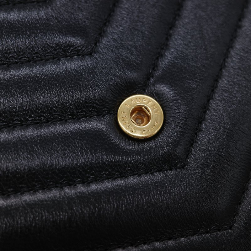 Saint Laurent 聖羅蘭 Cassandre Matelasse 黑色小羊皮 信封翻蓋 鏈條斜背包-11