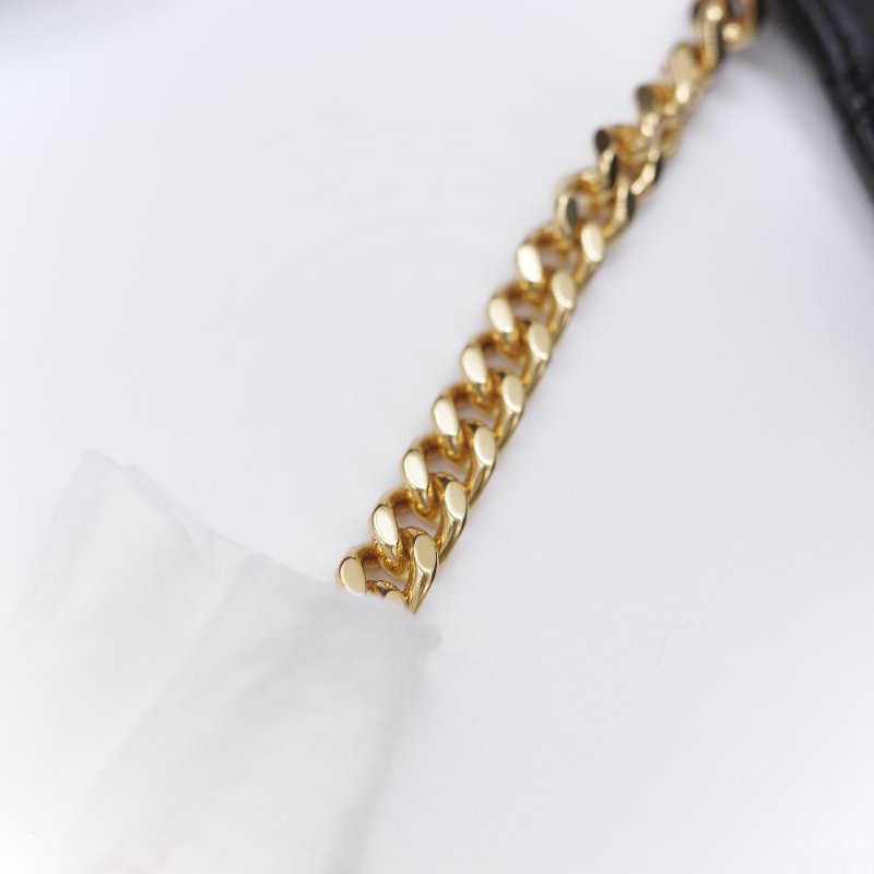 Saint Laurent 聖羅蘭 Cassandre Matelasse 黑色小羊皮 信封翻蓋 鏈條斜背包-24