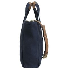 快速出貨!【TORY BURCH】素面帆布兩用包-深藍色-6