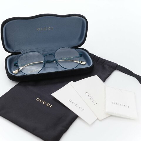Gucci 古馳 圓框眼鏡 松石綠 圓框眼鏡