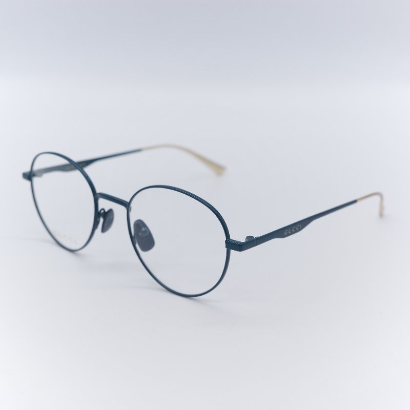 Gucci 古馳 圓框眼鏡 松石綠 圓框眼鏡-1