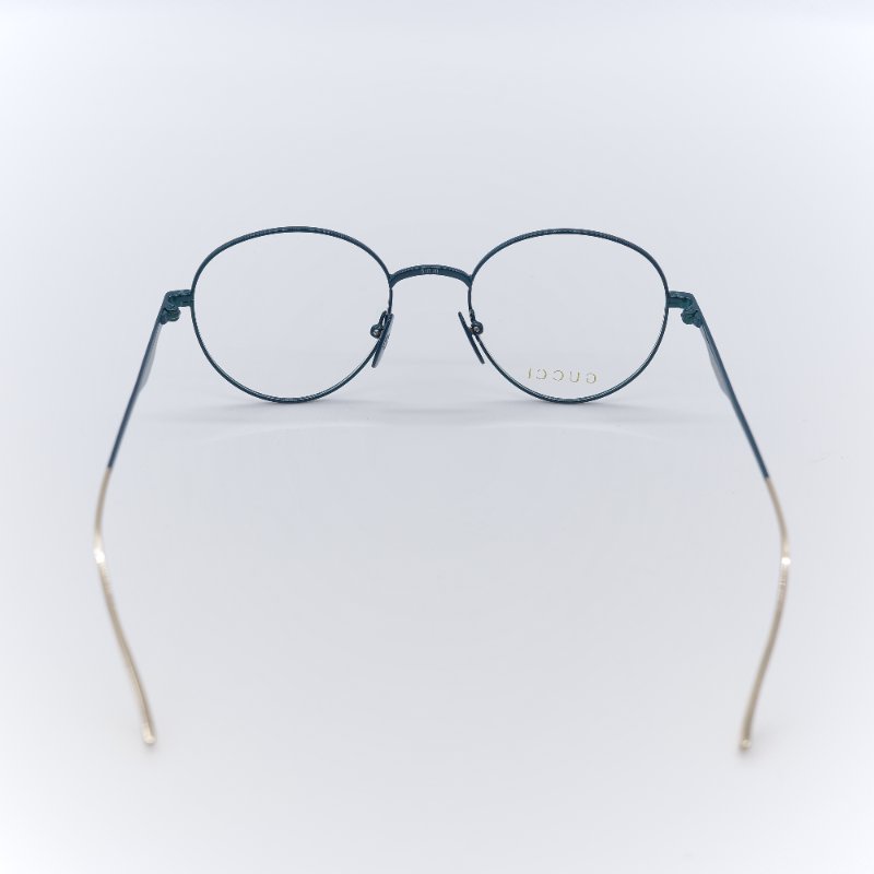 Gucci 古馳 圓框眼鏡 松石綠 圓框眼鏡-4