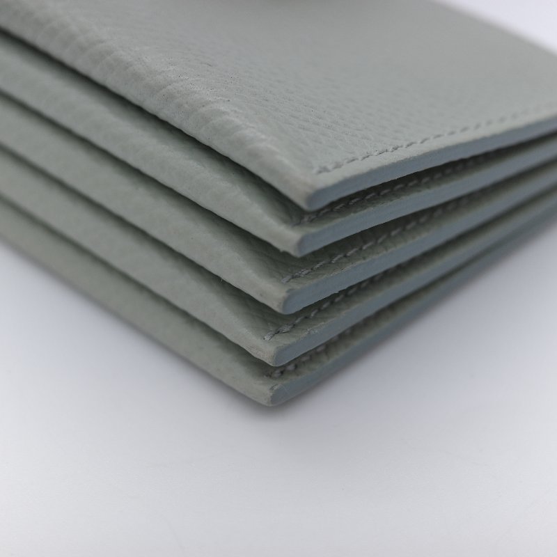 Celine 思琳 Small Strap 拼色 顆粒紋小牛皮 雙色風琴卡夾-9