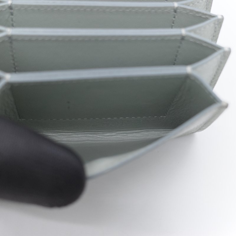 Celine 思琳 Small Strap 拼色 顆粒紋小牛皮 雙色風琴卡夾-13