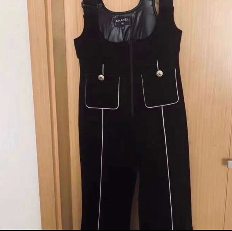 Chanel背帶褲34碼-4