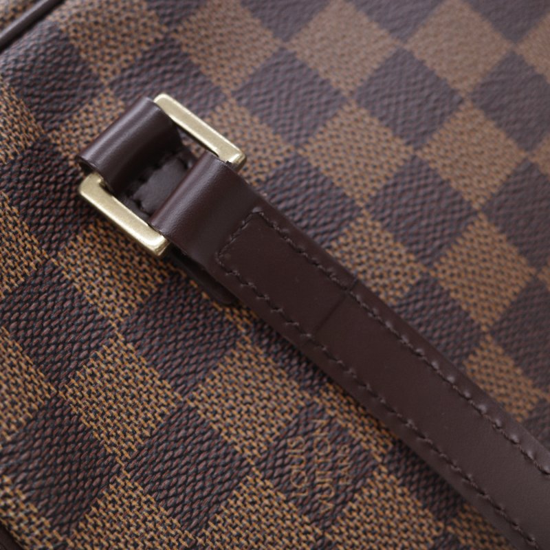 Louis Vuitton 路易威登 Damier Cité MM 經典棕色 棋盤格紋 帆布 牛皮 中號 手提包 肩背包 腋下包-13