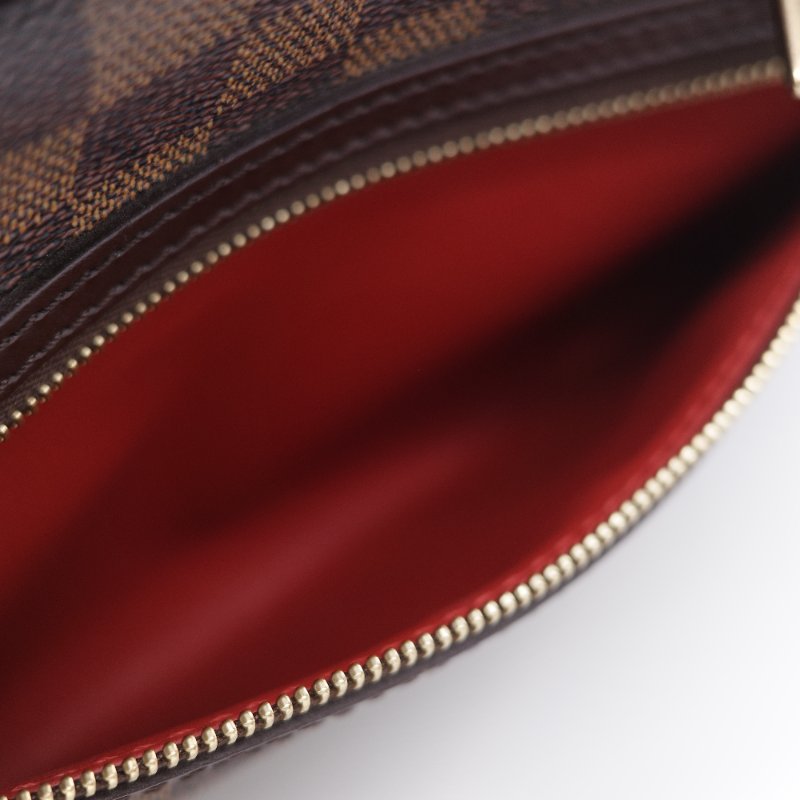 Louis Vuitton 路易威登 Damier Cité MM 經典棕色 棋盤格紋 帆布 牛皮 中號 手提包 肩背包 腋下包-16