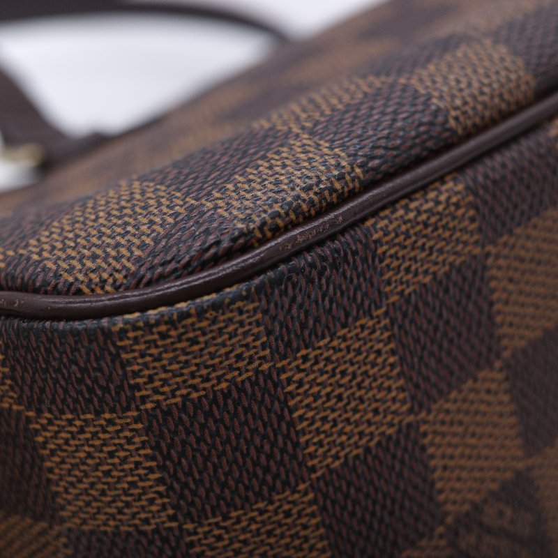 Louis Vuitton 路易威登 Damier Cité MM 經典棕色 棋盤格紋 帆布 牛皮 中號 手提包 肩背包 腋下包-19