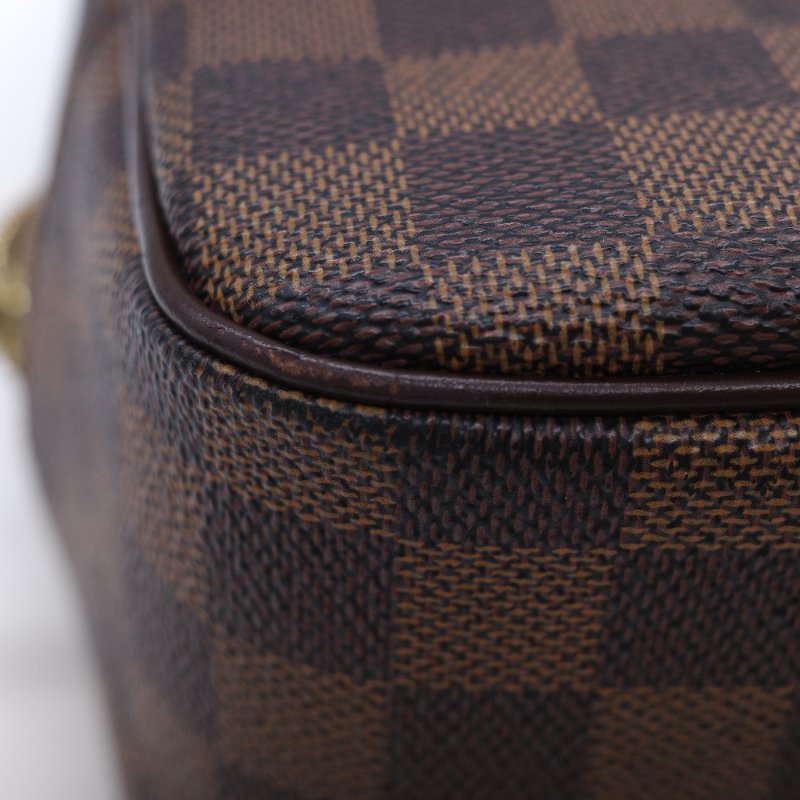 Louis Vuitton 路易威登 Damier Cité MM 經典棕色 棋盤格紋 帆布 牛皮 中號 手提包 肩背包 腋下包-20