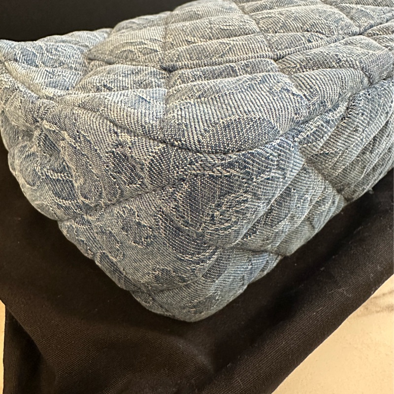 Chanel 牛仔愛心釦方胖子晶片款23P-7