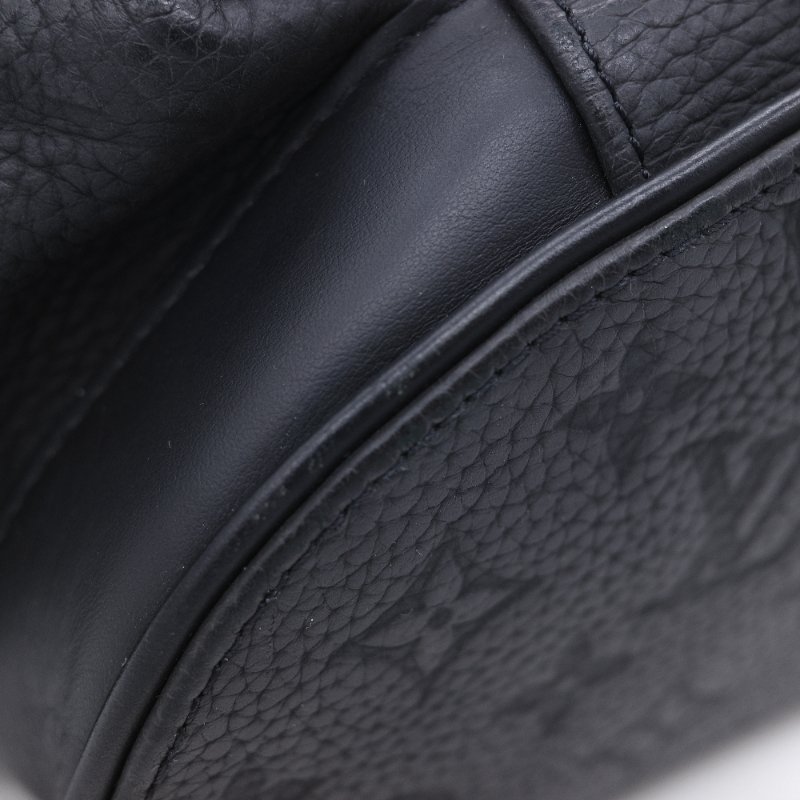 Louis Vuitton 路易威登 Christopher PM 黑色 顆粒小牛皮壓花登山後背包-10