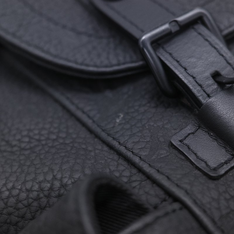 Louis Vuitton 路易威登 Christopher PM 黑色 顆粒小牛皮壓花登山後背包-12