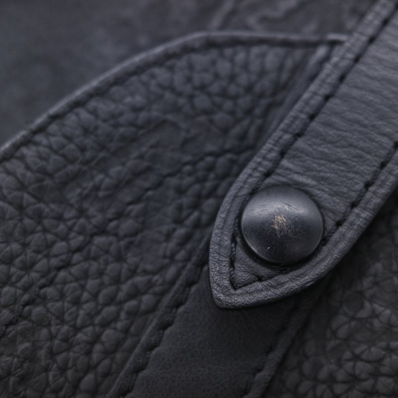 Louis Vuitton 路易威登 Christopher PM 黑色 顆粒小牛皮壓花登山後背包-19