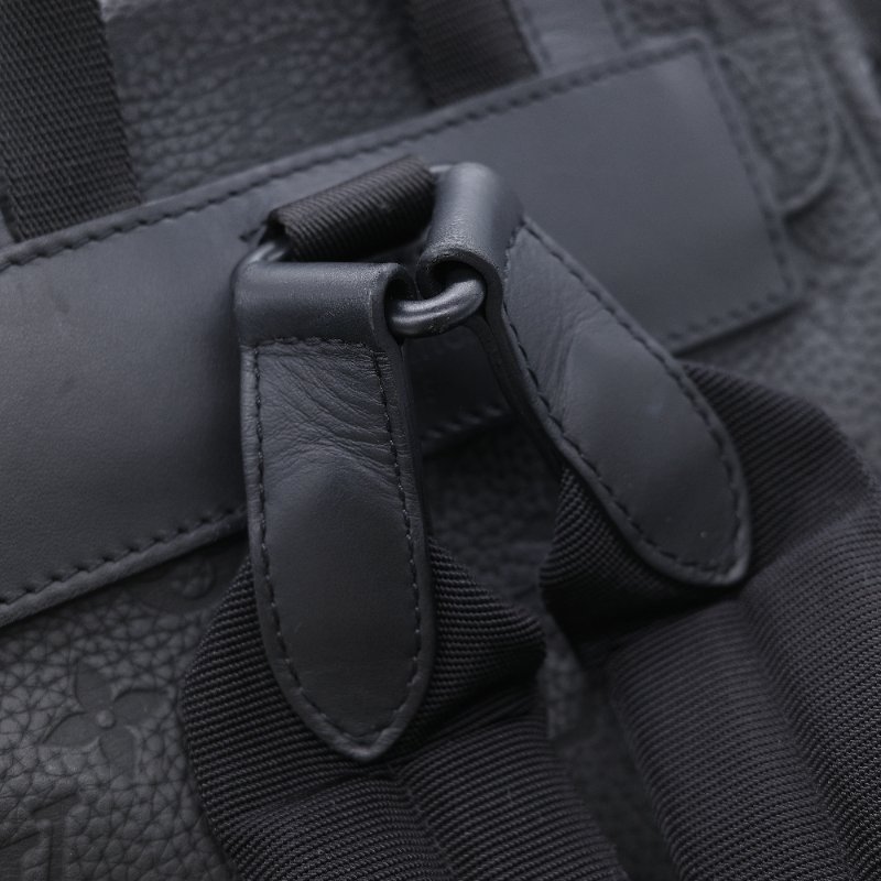 Louis Vuitton 路易威登 Christopher PM 黑色 顆粒小牛皮壓花登山後背包-20