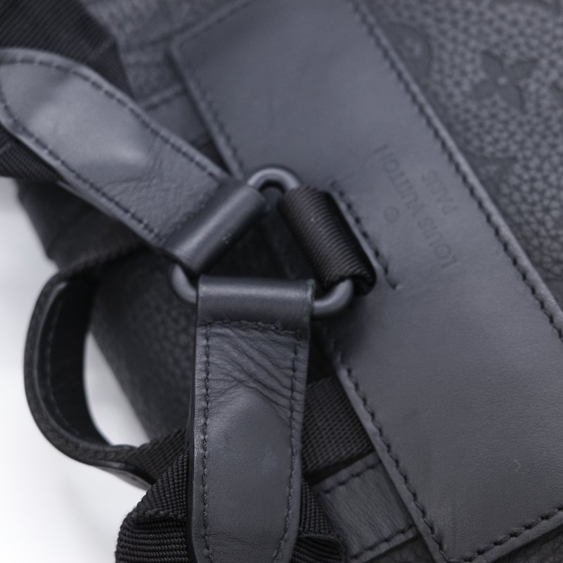 Louis Vuitton 路易威登 Christopher PM 黑色 顆粒小牛皮壓花登山後背包-22