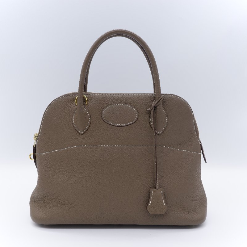 Hermès 愛馬仕 Bolide 31 大象灰 TC 皮 牛皮 手提包 保齡球包-1