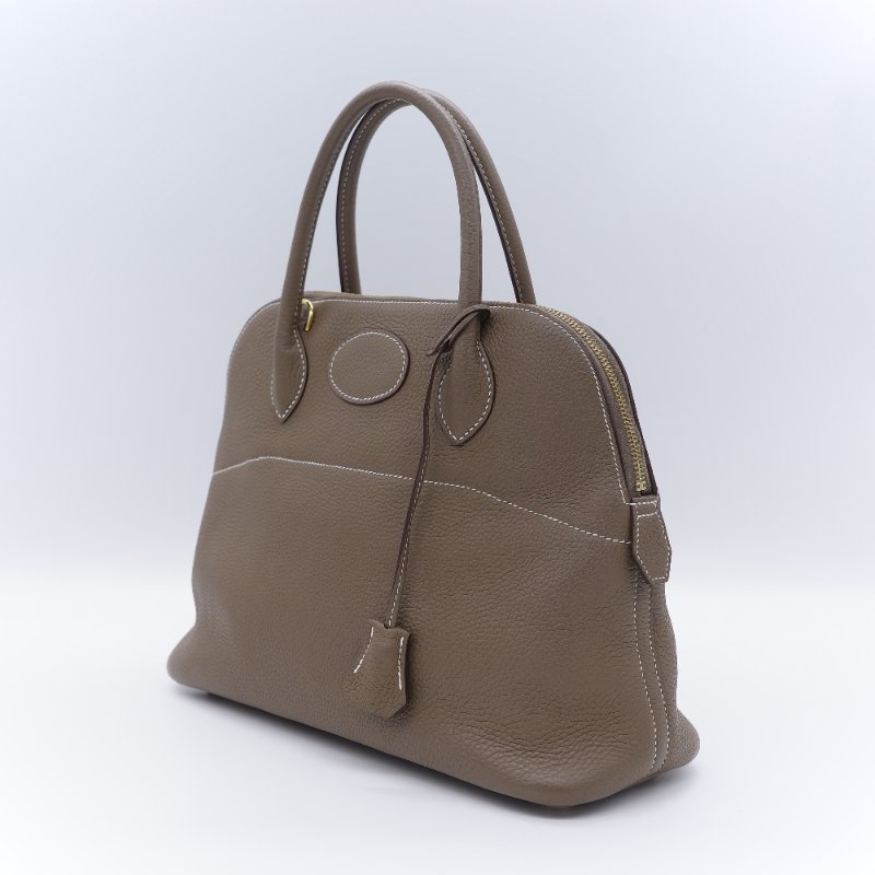 Hermès 愛馬仕 Bolide 31 大象灰 TC 皮 牛皮 手提包 保齡球包-3