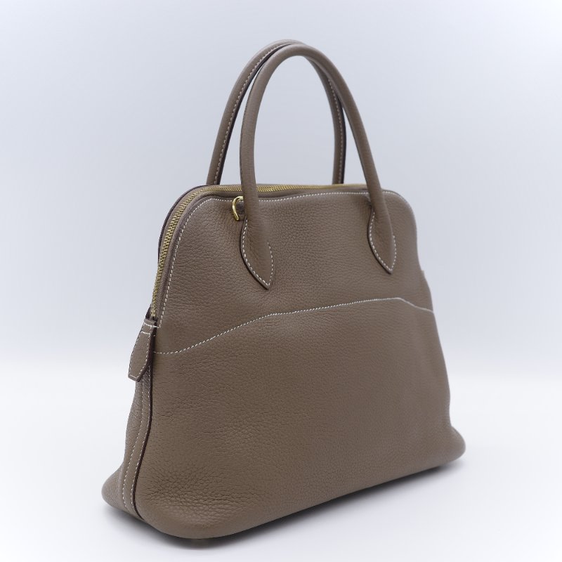 Hermès 愛馬仕 Bolide 31 大象灰 TC 皮 牛皮 手提包 保齡球包-5