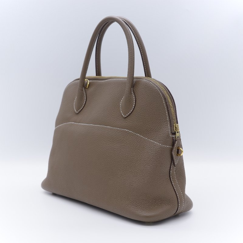 Hermès 愛馬仕 Bolide 31 大象灰 TC 皮 牛皮 手提包 保齡球包-6