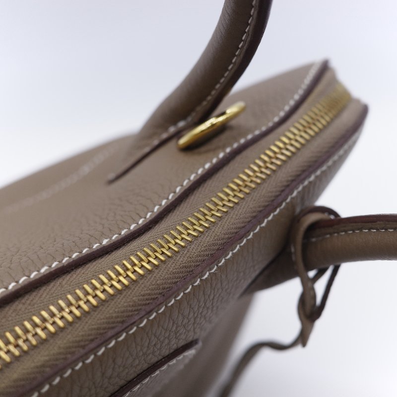 Hermès 愛馬仕 Bolide 31 大象灰 TC 皮 牛皮 手提包 保齡球包-10