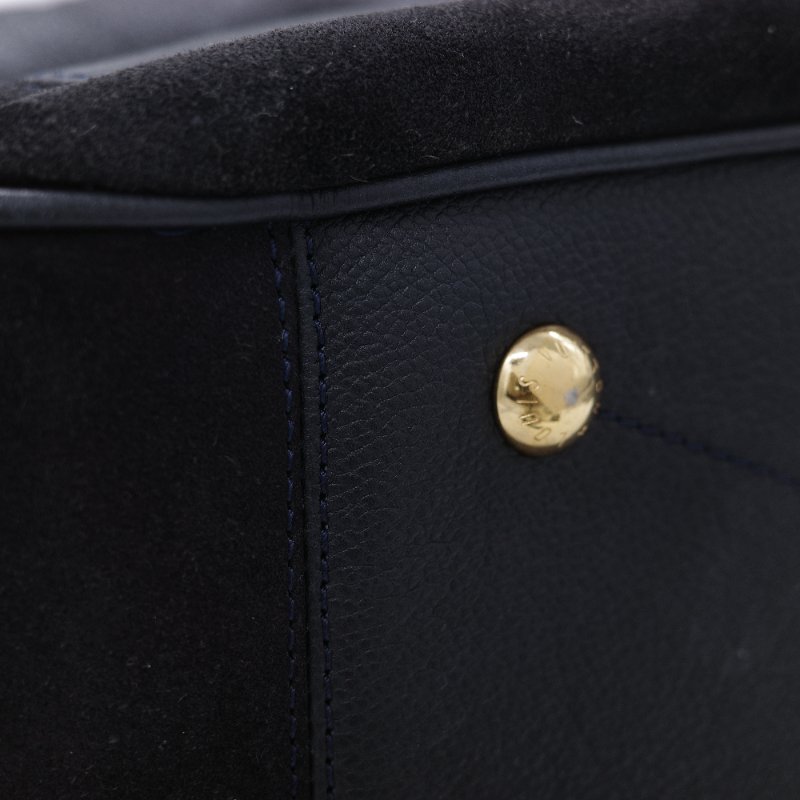 Louis Vuitton Sully GM 大號 路易威登  黑色牛皮 麂皮拼接 經典花紋 單肩包 手提包-5