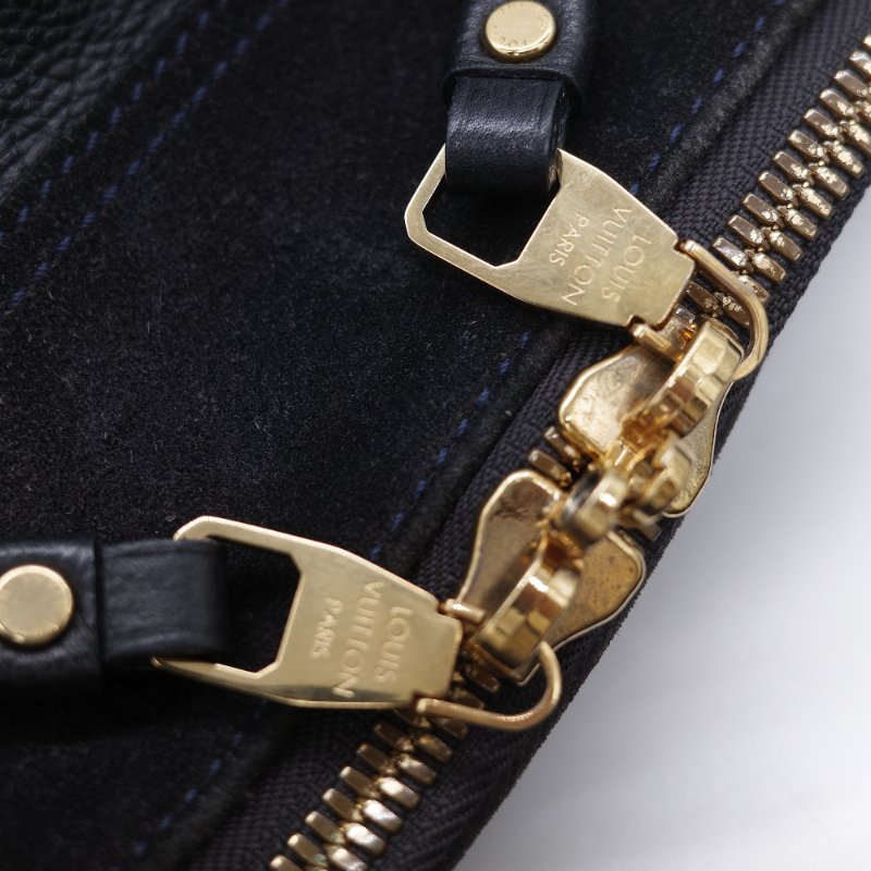 Louis Vuitton Sully GM 大號 路易威登  黑色牛皮 麂皮拼接 經典花紋 單肩包 手提包-13