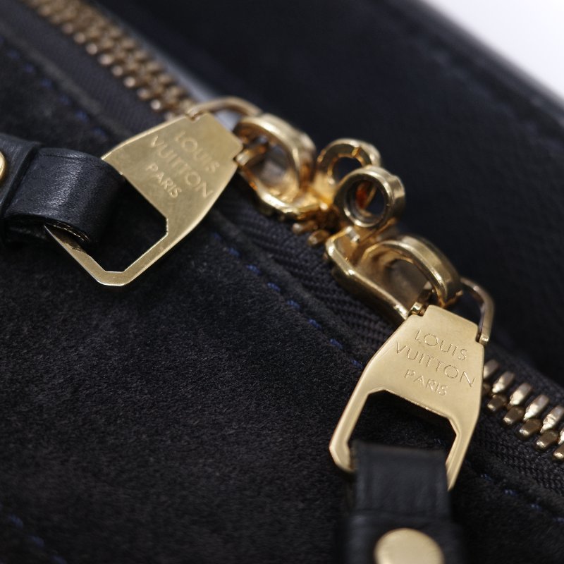 Louis Vuitton Sully GM 大號 路易威登  黑色牛皮 麂皮拼接 經典花紋 單肩包 手提包-14