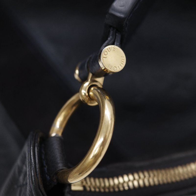 Louis Vuitton Sully GM 大號 路易威登  黑色牛皮 麂皮拼接 經典花紋 單肩包 手提包-16