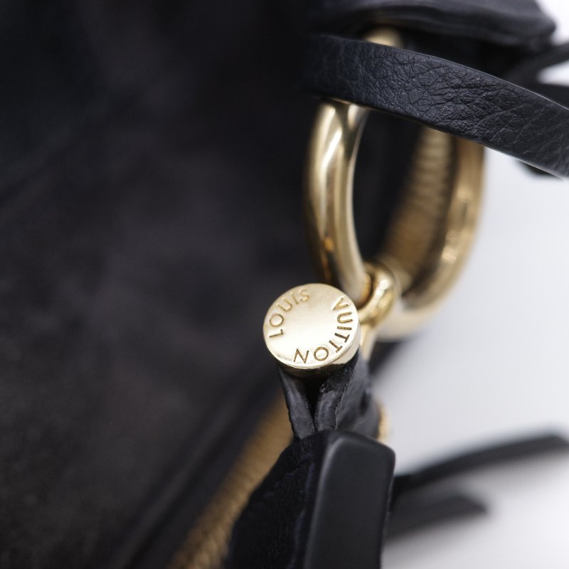 Louis Vuitton Sully GM 大號 路易威登  黑色牛皮 麂皮拼接 經典花紋 單肩包 手提包-17