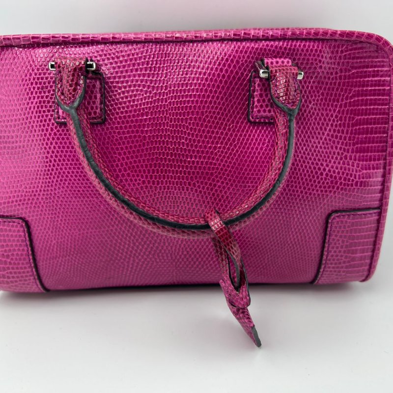 LOEWE 蜥蜴皮手提包-9