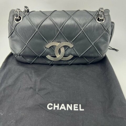 CHANEL 菱格紋大雙 C 鍊條包