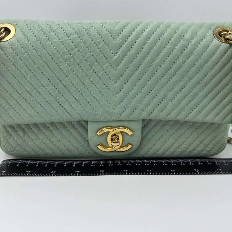 CHANEL V 形縫線 CF 鍊條包-7