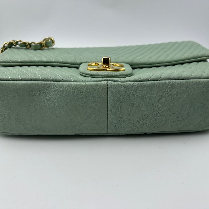 CHANEL V 形縫線 CF 鍊條包-12