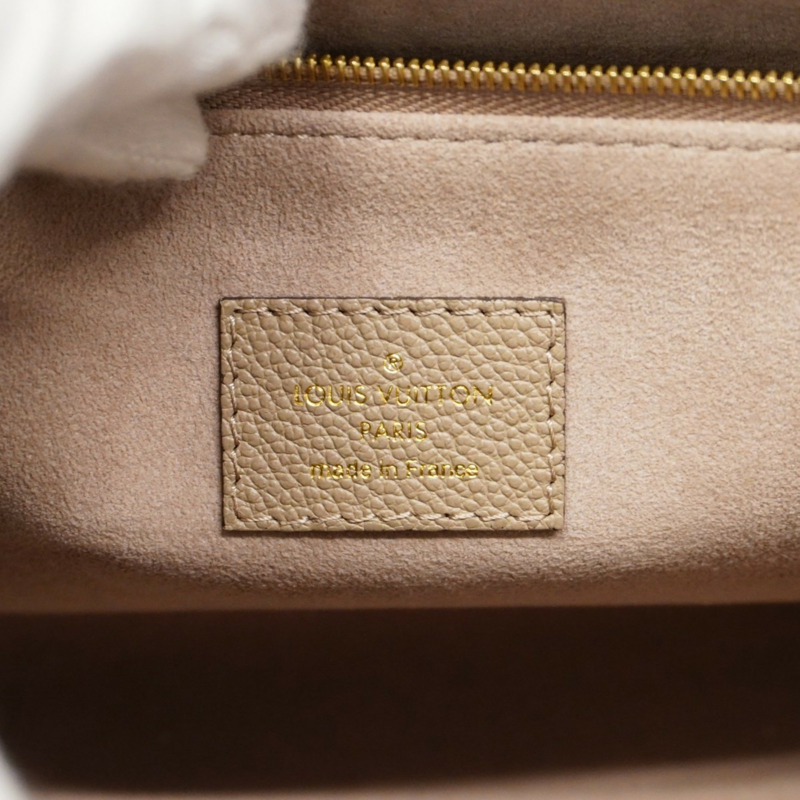 路易威登 Monogram Empreinte 雙色 OnTheGo PM 手提包 M45779 Tourtreille Crème 女士兩用包-4