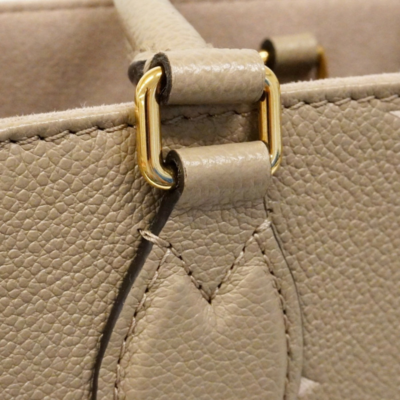 路易威登 Monogram Empreinte 雙色 OnTheGo PM 手提包 M45779 Tourtreille Crème 女士兩用包-7