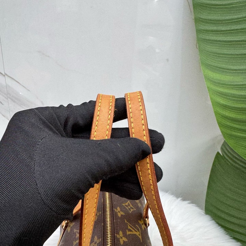 98新LV路易威登/Louis Vuitton中古巴比龍老花子母包 編碼09 一包多用 大的通勤裝物 小的當零錢包/掛飾,尺寸31x14x14cm-4