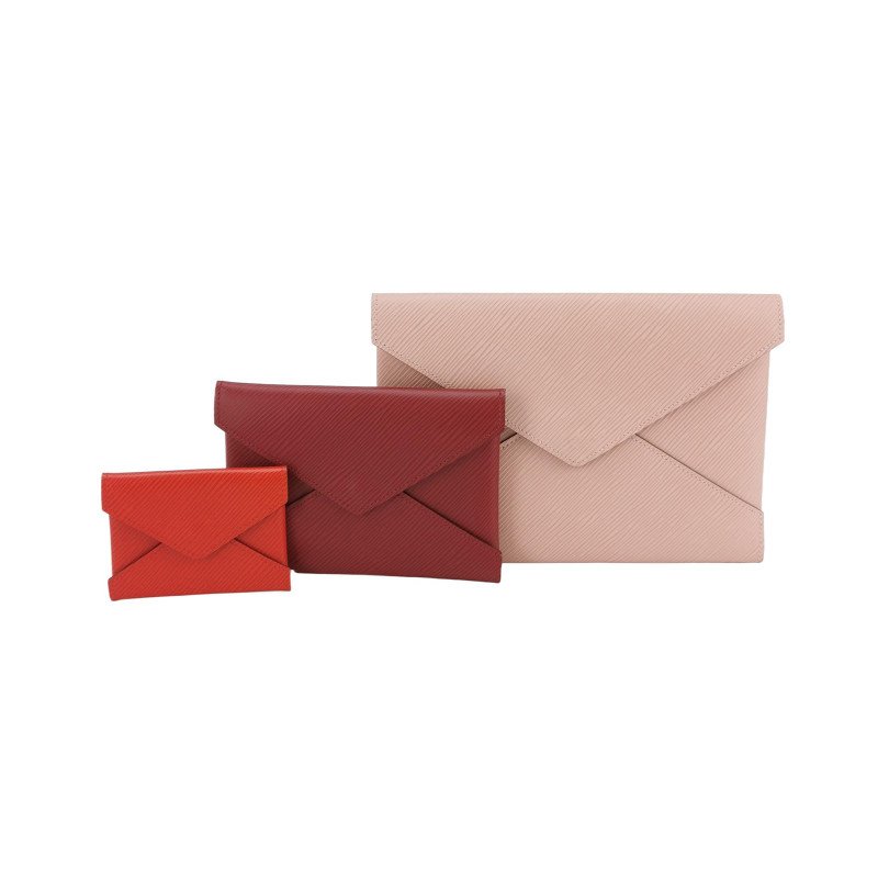 Louis Vuitton (LV) Pochette Kirigami牛皮水波紋獨立小包子母包手拿包:-0