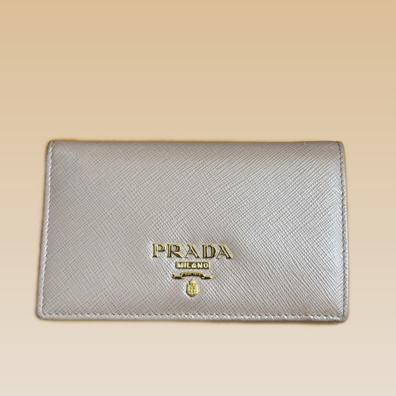 Prada 杏色中長款錢包-0