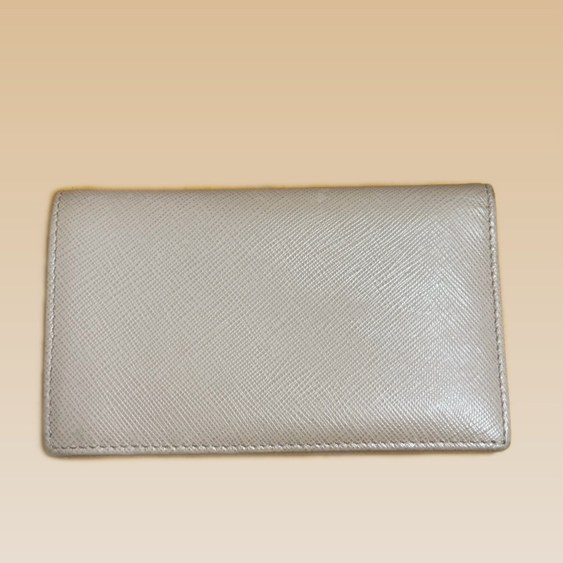 Prada 杏色中長款錢包-1