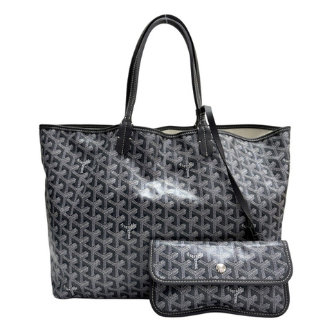 灰色 Goyard帆布 Saint Louis PM 托特包 肩背包【GOYARD 高雅德】 STLOUIPMLTY09CL09P