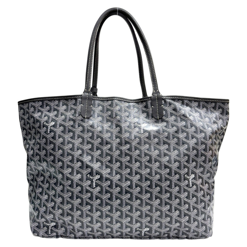 灰色 Goyard帆布 Saint Louis PM 托特包 肩背包【GOYARD 高雅德】 STLOUIPMLTY09CL09P-2