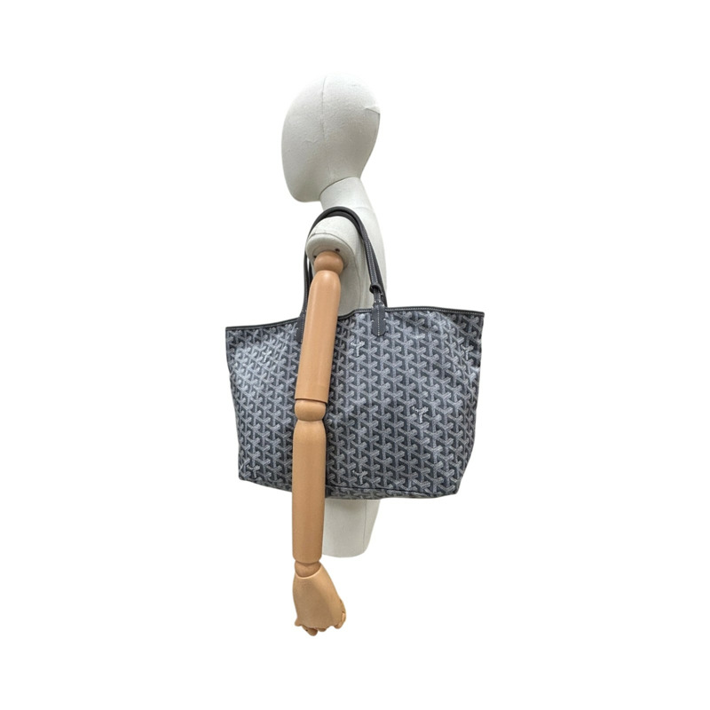 灰色 Goyard帆布 Saint Louis PM 托特包 肩背包【GOYARD 高雅德】 STLOUIPMLTY09CL09P-6
