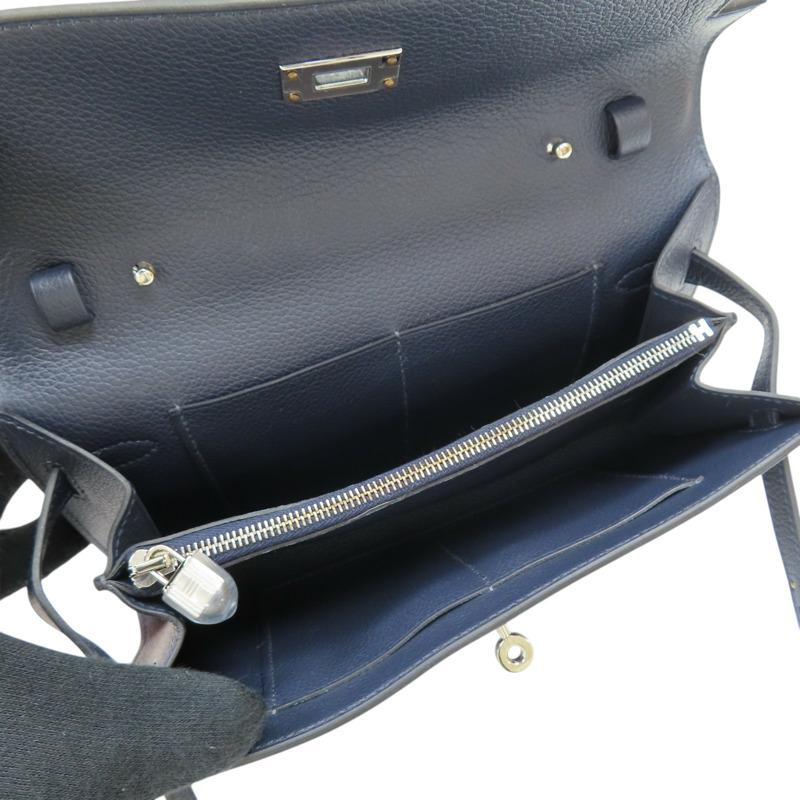 午夜藍 Evercolor牛皮 Kelly To Go Wallet 肩背包 K刻 銀扣【HERMES 愛馬仕】-4