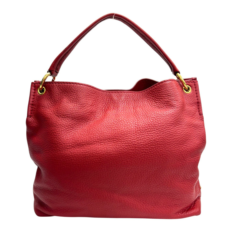 紅色 牛皮 Vitello Phenix Hobo 肩背包【PRADA 普拉達】 BN2097-2
